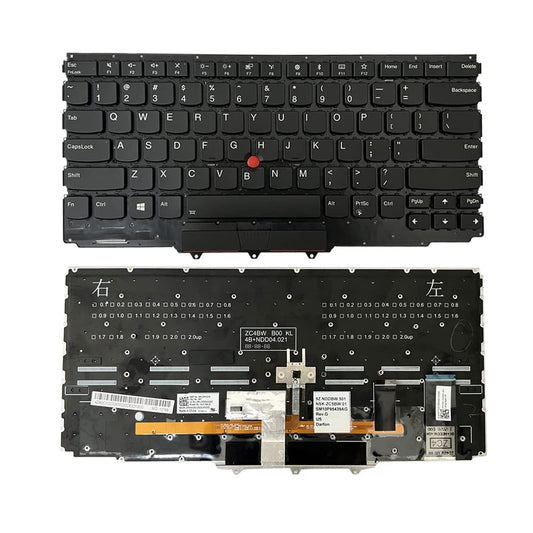 Laptop Keyboard for Lenovo ThinkPad X1 Yoga Gen 2nd 3rd (2017 2018) 20JD/ 20JE/ 20JF/ 20JG Series with Backlight