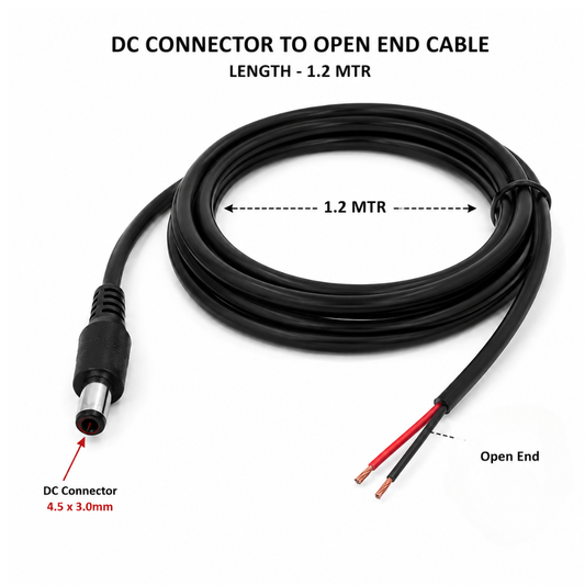 DC Cable (4.5x3.0mm) For Dell Laptop Adapter -1.2m