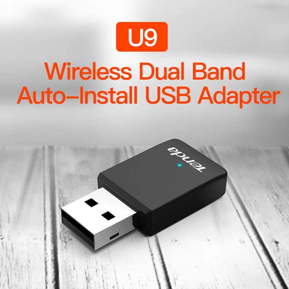 Tenda U9 AC650 Dual Band Wireless USB Adapter(Black)