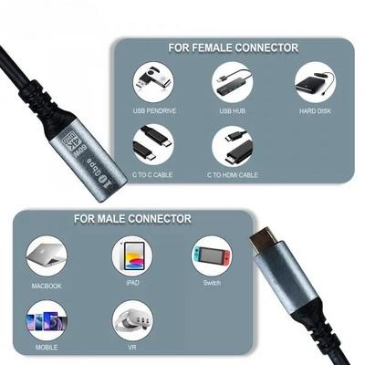 USB C Extension Cable 3.1 (Male to Female) | 10Gbps, 4K UHD | Type-C Extender for MacBook, iPad, Dell XPS, Nintendo Switch