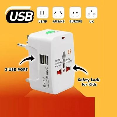 USB Travel Adapter | High Speed Wall Charger Universal Travel adapter International All in One Worldwide Travel Multi Plug Adapter