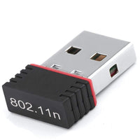 WiFi USB Mini Wireless Receiver Adapter Supports 300Mbps Wireless Data for Desktop PC Laptop, Support Windows 10/8/7/Vista/XP/2000