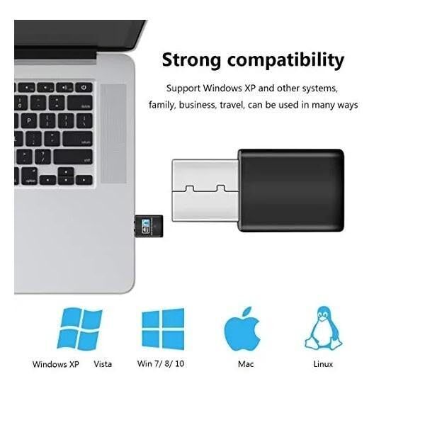 Usb Adapter 300mbps USB WiFi Adapter AC300 | 300Mbps Nano Dongle for PC & DVR – Techcommerce.in