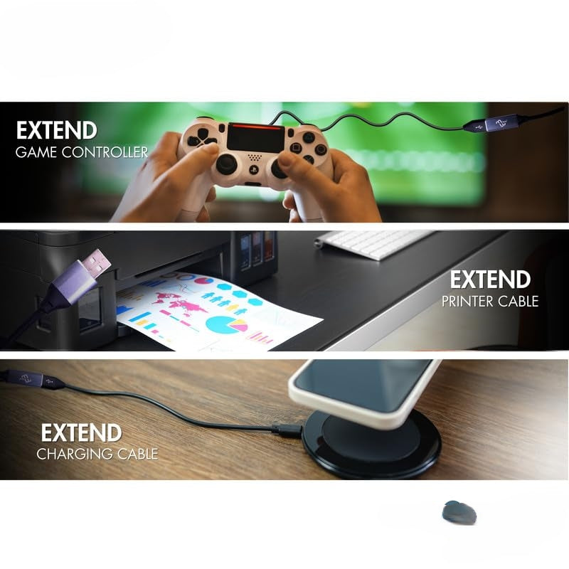 USB Extension 3.0 | IC | USB Extension Cord for Printer, TV, Playstation, Xbox, Hard Drive - 30M