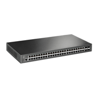 JetStream 52-Port Gigabit L2 Managed Switch, 48 Gigabit RJ45 Ports, 4 Gigabit SFP Slots