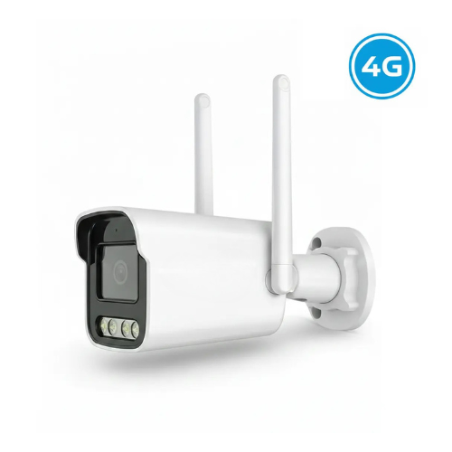 Bullet Security Camera 4G 3MP with Two Way Audio, Dual Light Color Night Vision & SIM Support