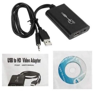 Usb 3.0 To Hdmi Hd Video Leader | Video Graphics Cable Adapter, for Laptop Computer, HDTV TV, Projector, with Audio Output Multiple Monitors