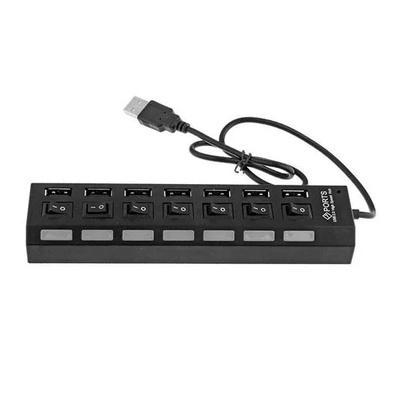 Usb Hub 7 Port with Individual Power Switches and Lights