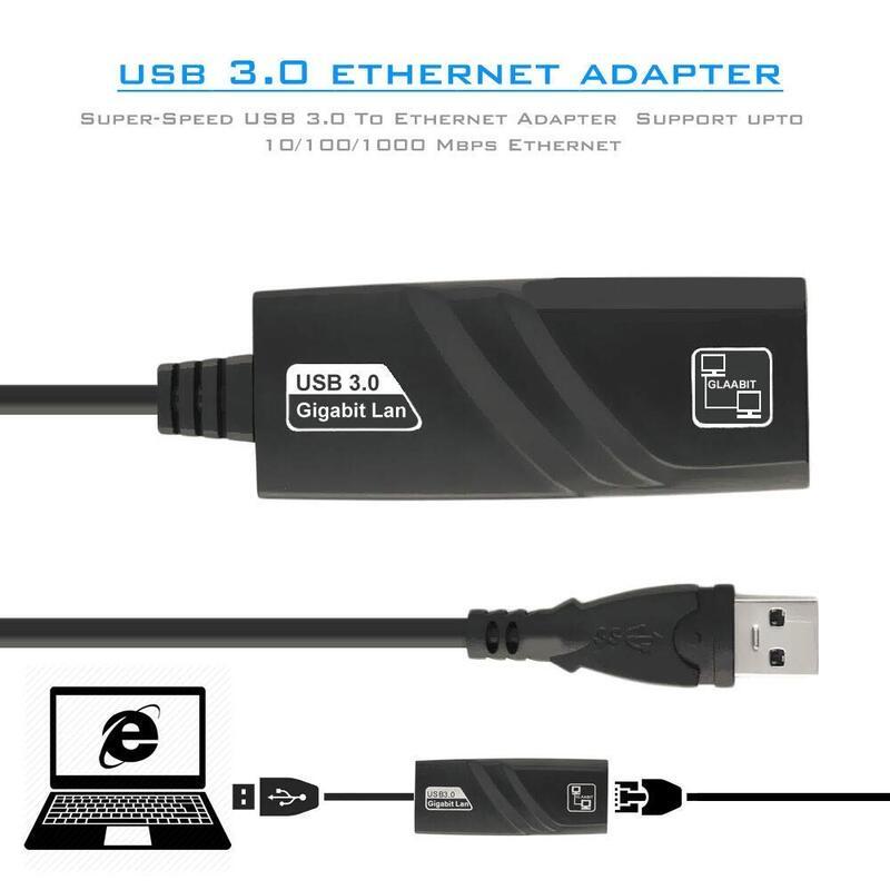 USB Lan 2.0 to Gigabit Ethernet LAN Adapter ,Converter Compatible for Nintendo Switch, MacBook, Mac Pro Mini, iMac, XPS, Surface Pro, Notebook, PC