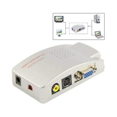 VGA To PAL ( VGA to AV) Media Streaming Device (Silver)