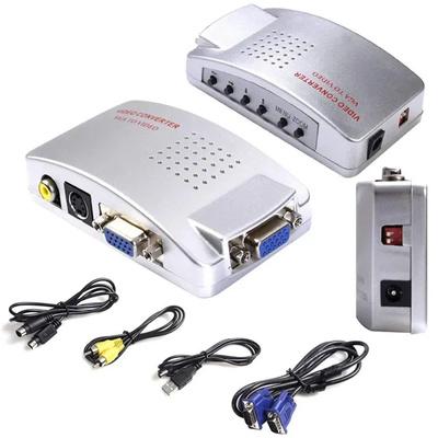 VGA To PAL ( VGA to AV) Media Streaming Device (Silver)