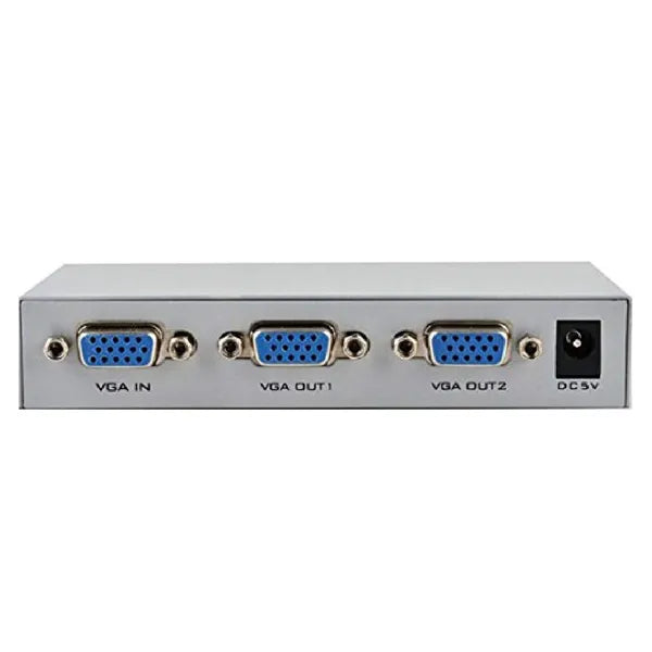 Vga Splitter 1X2 | Video Distribution Duplicator for 1 PC to Dual Monitors Projector