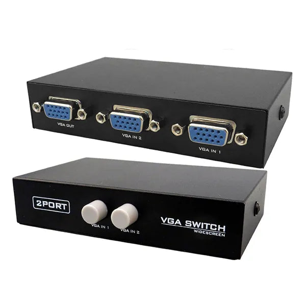 VGA Video Switch with Button for PS4, PC, TV, Projector, Monitor