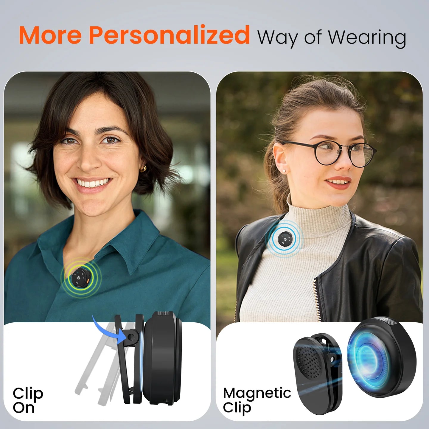 Portronics Vlogmate 3 Dual Wireless Collar Lapel Microphone (Black)