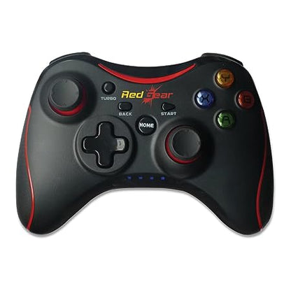 Redgear Pro Wireless Gamepad with 2.4GHz Wireless Technology,Integrated Dual Intensity Motor, Illuminated Keys for PC-Compatible