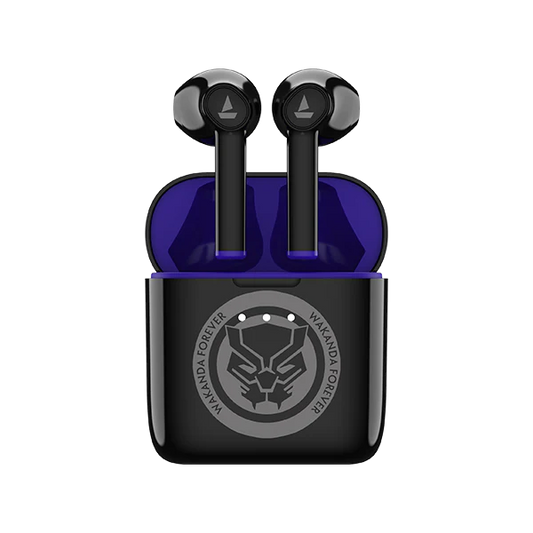 boAt Airdopes 131 Marvel Edition True Wireless Stereo Earphone with 650 mAh Charging Case - renewed (Kings Black)