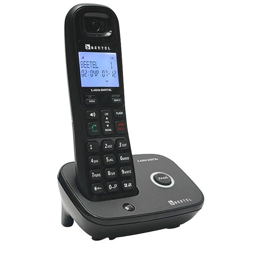 Beetel X92 Cordless Landline Phone (Black)