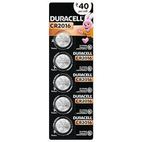 Duracell Specialty CR2016 Lithium Coin Battery 3V, Pack of 5 Suitable for use in keyfobs, Scales