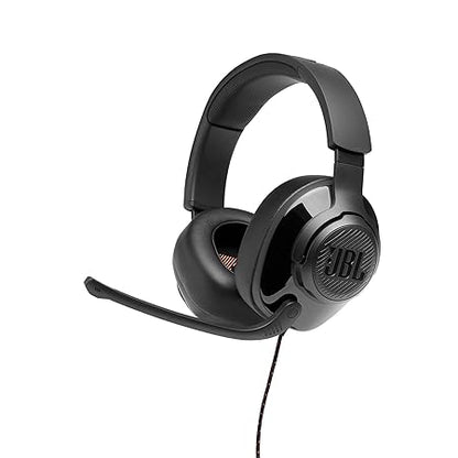 JBL Quantum 200 Wired Over-Ear Gaming Headphones (Black)