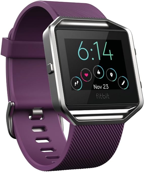 Fitbit Blaze Smart Fitness Watch,Time Display, Plum, Small 13.9cm X 17.0cm (5.5 - 6.7 inch)- Purple