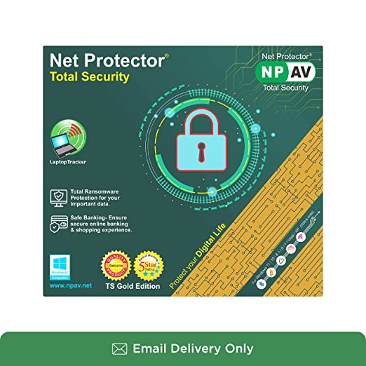 Net Protector | Total Security Gold 2023 Latest Version | 1 PC | 1 Year | Email Delivery