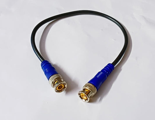 BNC Cable (Coxial) with Copper Wire Molded for CCTV Camera (Blue)