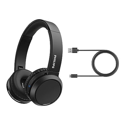 Philips Audio TAH4205XTBK/00 Bluetooth 5.0, Bass Booster, Upto 29H Playtime, 32mm Driver On Ear Headphones With Mic (Black)