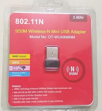 USB WiFi Adapter for PC, Nano Wireless Network for Desktop, Laptop and Notebook Mini WiFi Dongle
