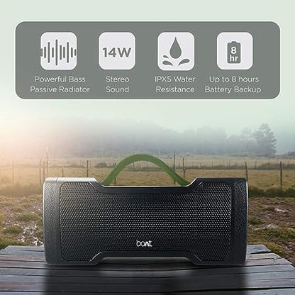 boAt Stone 1000 14W Bluetooth Speaker with 8 Hours Playback, Bluetooth v5.0 & IPX5 (Black)