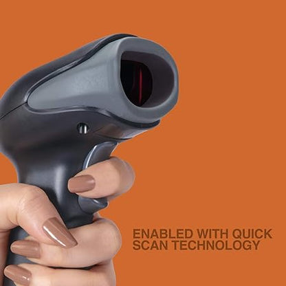 FINGERS Quickscan WL2 Barcode Scanner with Quickscan Technology (Black)