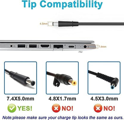 Laptop Adapter 90W 19V 4.74A For HP (Pin Size 7.4mm*5.0mm) - Compatible