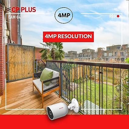 CP PLUS CP-V41A 4MP Wireless Security Wi-Fi Camera (White)