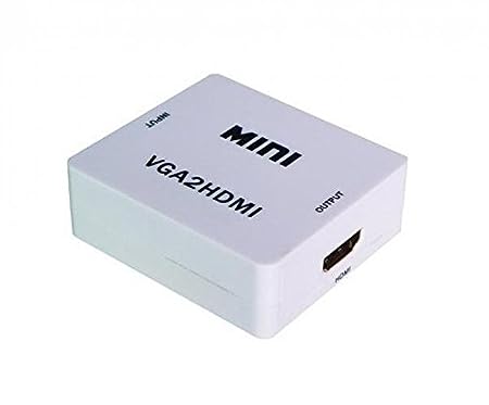 Mini VGA to HDMI Adapter Full HD1080P HDTV Video for PC Laptop Converter