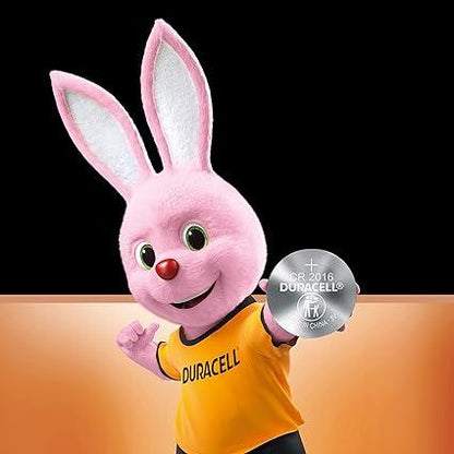 Duracell Specialty CR2016 Lithium Coin Battery 3V, Pack of 5 Suitable for use in keyfobs, Scales