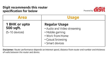 Tenda N301 RJ45 Wireless-N300 Mbps Single_Band Easy Setup Router (White, Not a Modem)