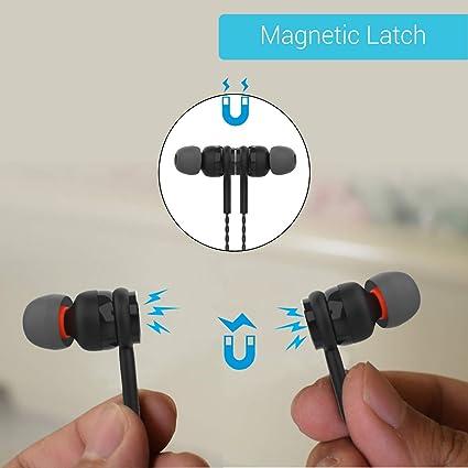 Portronics Conch Gama in-Ear Wired Earphone, 1.2m Tangle Free Cable, in-Line Mic, Noise Isolation 3.5mm Aux Port and High Bass (Black)