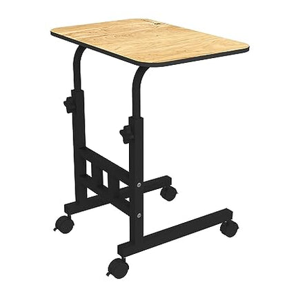 Portronics My Buddy D Wood Multipurpose Movable & Adjustable Table for Computer & Laptop (Brown)