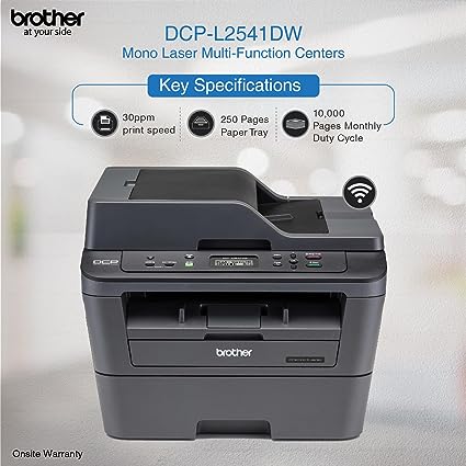 Brother DCP-L2541DW Multi-Function Monochrome Laser Printer with Wi-Fi, Network & Auto Duplex Printing
