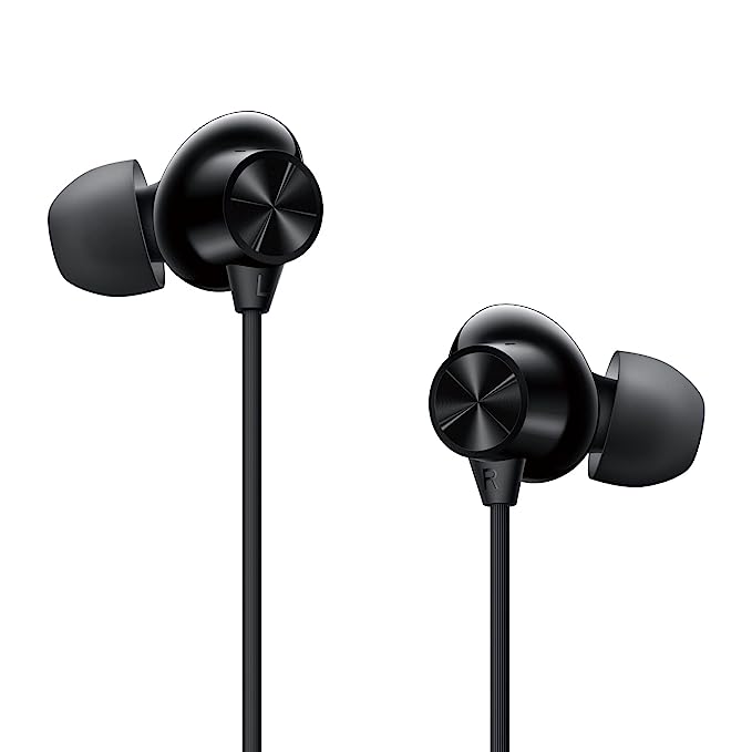 OnePlus Nord Wired Earphones with mic, 3.5mm Audio Jack, Enhanced bass with 9.2mm Dynamic Drivers (Black)