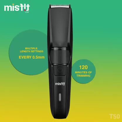Misfit by boAt T50 Lite Trimmer 120 mins Runtime 40 Length Settings (Black)