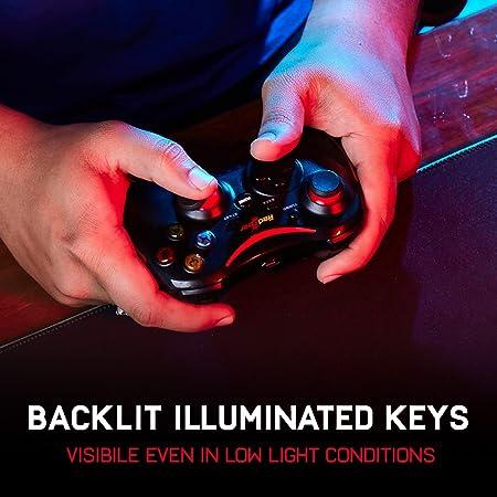 Redgear Pro Wireless Gamepad with 2.4GHz Wireless Technology,Integrated Dual Intensity Motor, Illuminated Keys for PC-Compatible