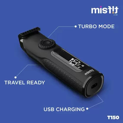 Misfit T150 by boAt Trimmer 90 mins Runtime 45 Length Settings (Black)