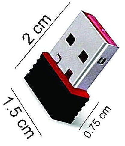USB WiFi Adapter for PC, Nano Wireless Network for Desktop, Laptop and Notebook Mini WiFi Dongle