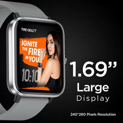 Fire-Boltt Ninja Calling Pro 4.29cm (1.69 inch) Bluetooth Calling Smartwatch with AI Voice Assistant (Silver)