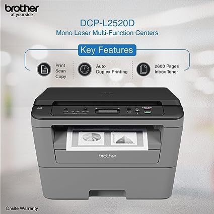 Brother DCP-L2520D Multi-Function Monochrome Laser Printer with Auto-Duplex Printing