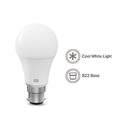 MI Smart LED Bulb with Adjustable Brightness, B22 Base Compatible with Amazon Alexa and Google Assistant (White)