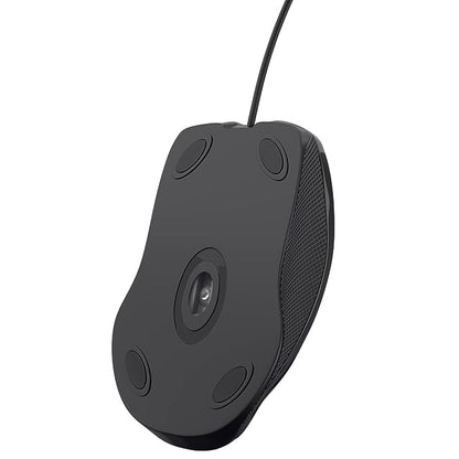Portronics Toad 101 Wired Optical Mouse with 1200 DPI, Plug & Play, Hi-Optical Tracking, 1.25M Cable Length, 30 Million Click Life (Black)