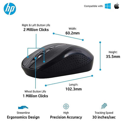 HP Wireless Keyboard & Mouse Combo HP 440+891 (Black)