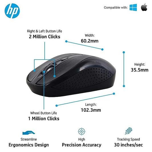 HP Wireless Keyboard & Mouse Combo HP 440+891 (Black)