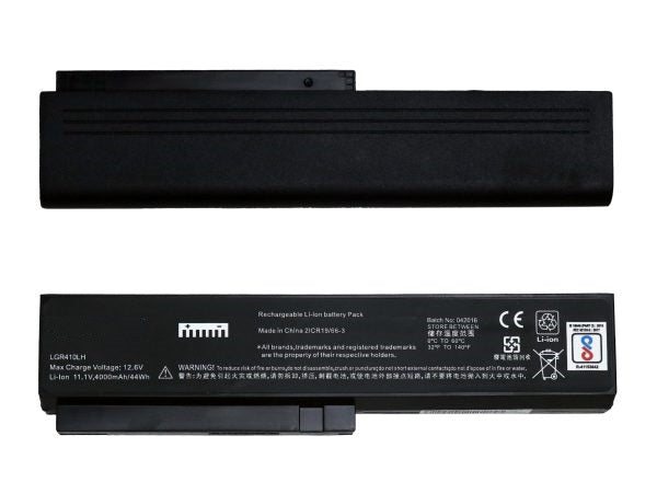 Lappy Power Laptop Battery For LG R410 SQU 804 / SQU 805, 11.1V 6 Cells 4400mAh Compatible